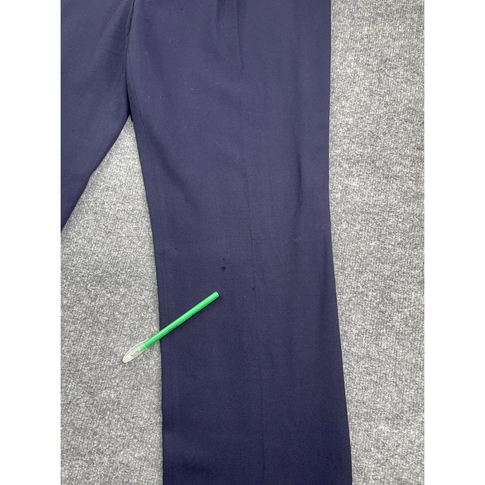 Ralph Lauren Purple Label Dress Pants Mens‎ 38 Navy Blue Wool Pleated Cuffed